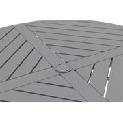42 Inch Round Graphite Farnham Slat Bar Height Table - The Great Escape