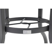 42 Inch Round Graphite Farnham Slat Bar Height Table - The Great Escape