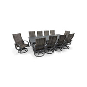 Wakefield 9 Piece Woven 44"x112" Rectangle Dining Group - The Great Escape