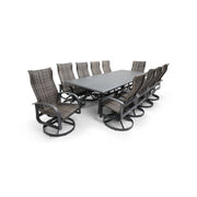 Wakefield 9 Piece Woven 44"x112" Rectangle Dining Group - The Great Escape