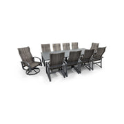 Wakefield 9 Piece Woven 44"x112" Rectangle Dining Group - The Great Escape