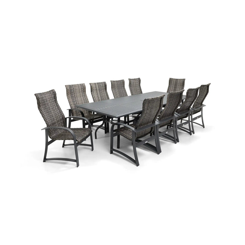 Wakefield 9 Piece Woven 44"x112" Rectangle Dining Group - The Great Escape