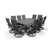 Wakefield 11 Piece Woven Dining Group W/ 60"x84" Rect. Table - The Great Escape