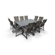 Wakefield 11 Piece Woven Dining Group W/ 60"x84" Rect. Table - The Great Escape
