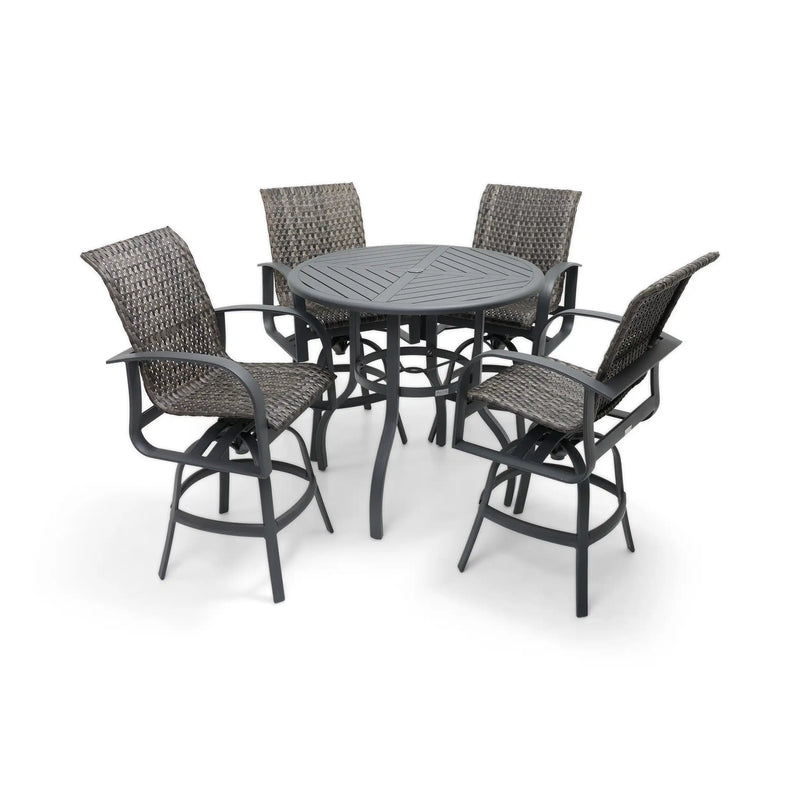 Wakefield 5 Piece Woven Bar Height Group - The Great Escape