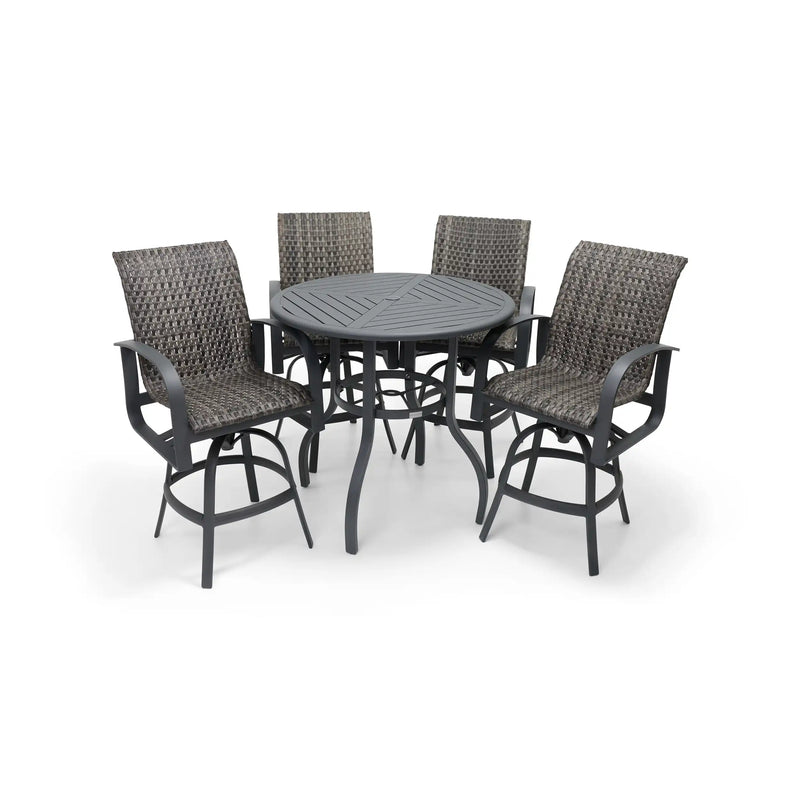 Wakefield 5 Piece Woven Bar Height Group - The Great Escape