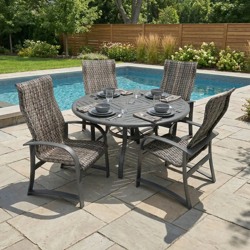 Wakefield 5 Piece Woven Dining Group - The Great Escape