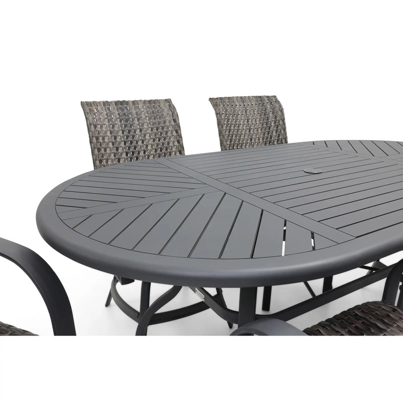 Wakefield 7 Piece Woven Counter Height Group - The Great Escape