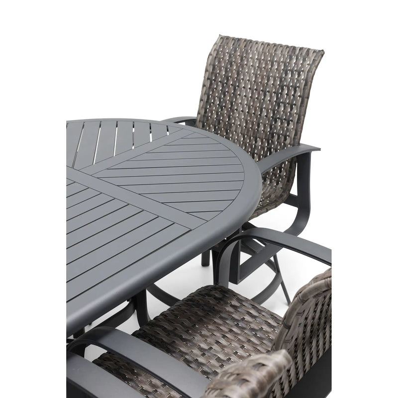 Wakefield 7 Piece Woven Counter Height Group - The Great Escape
