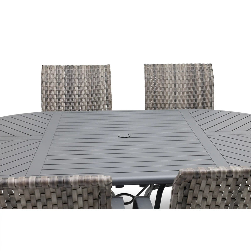 Wakefield 7 Piece Woven Counter Height Group - The Great Escape