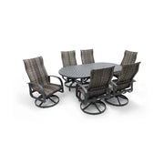 Wakefield 7 Piece Woven Oval Dining Group - The Great Escape