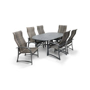 Wakefield 7 Piece Woven Oval Dining Group - The Great Escape