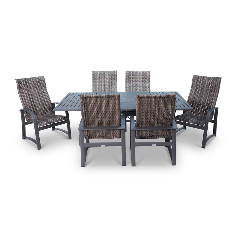 Wakefield 7 Piece Woven Dining Group - The Great Escape