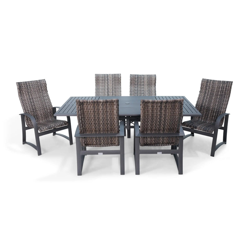 Wakefield 7 Piece Woven Dining Group - The Great Escape