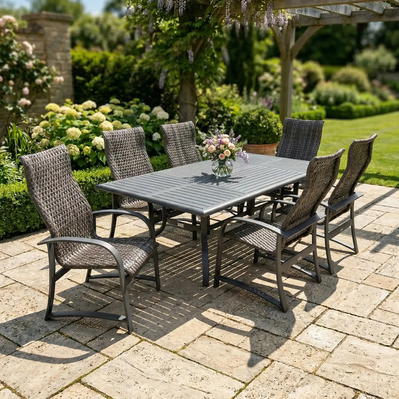 Wakefield 7 Piece Woven Dining Group - The Great Escape