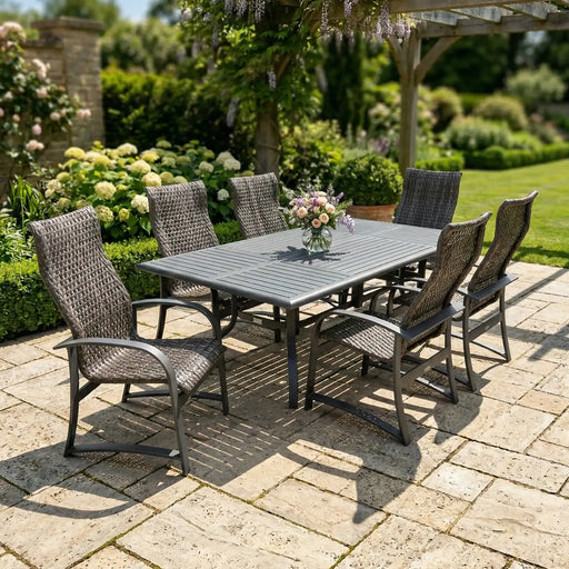Wakefield 7 Piece Woven Dining Group - The Great Escape