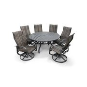 Wakefield 7 Piece Woven Round Dining Group - The Great Escape
