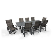Wakefield 9 Piece Woven 44"x112" Rectangle Dining Group - The Great Escape