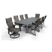 Wakefield 9 Piece Woven 44"x112" Rectangle Dining Group - The Great Escape