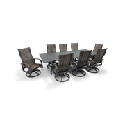 Wakefield 9 Piece Woven 44"x112" Rectangle Dining Group - The Great Escape