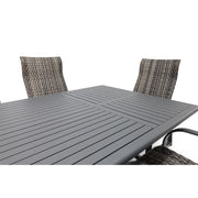 Wakefield 9 Piece Woven 44"x112" Rectangle Dining Group - The Great Escape