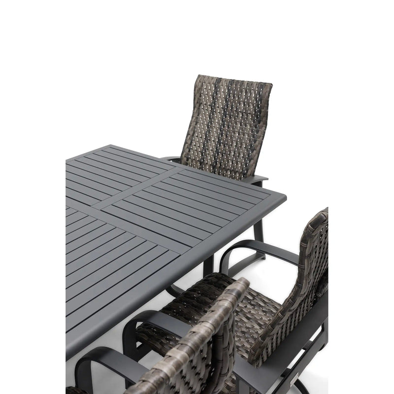 Wakefield 9 Piece Woven 44"x112" Rectangle Dining Group - The Great Escape