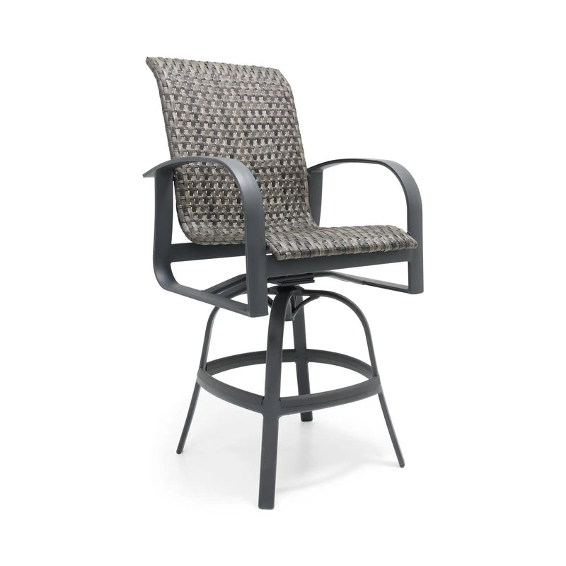 Wakefield Woven Swivel Barstool - The Great Escape