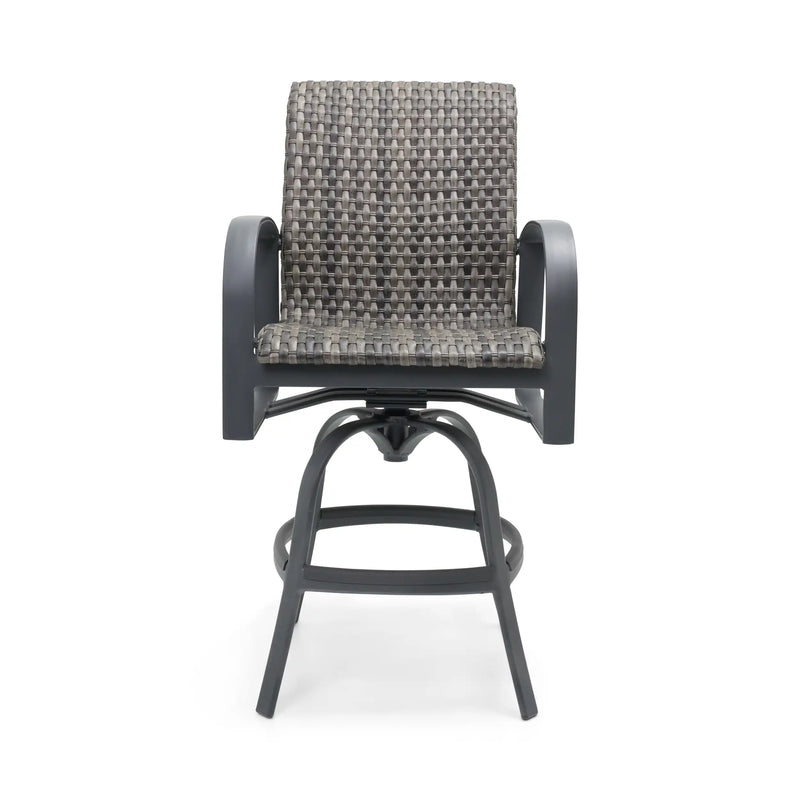 Wakefield Woven Swivel Barstool - The Great Escape