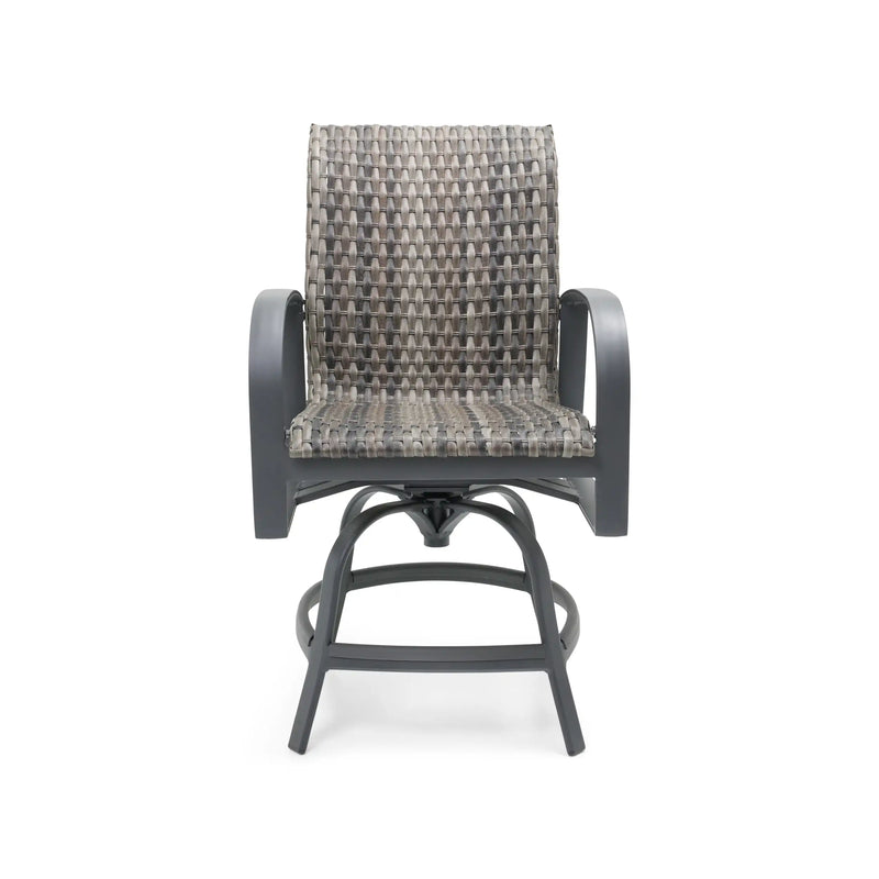 Wakefield Woven Swivel Counter Height Stool - The Great Escape