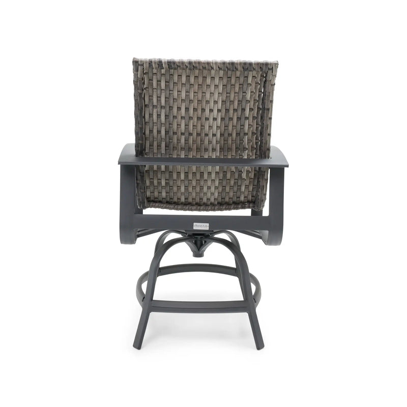 Wakefield Woven Swivel Counter Height Stool - The Great Escape
