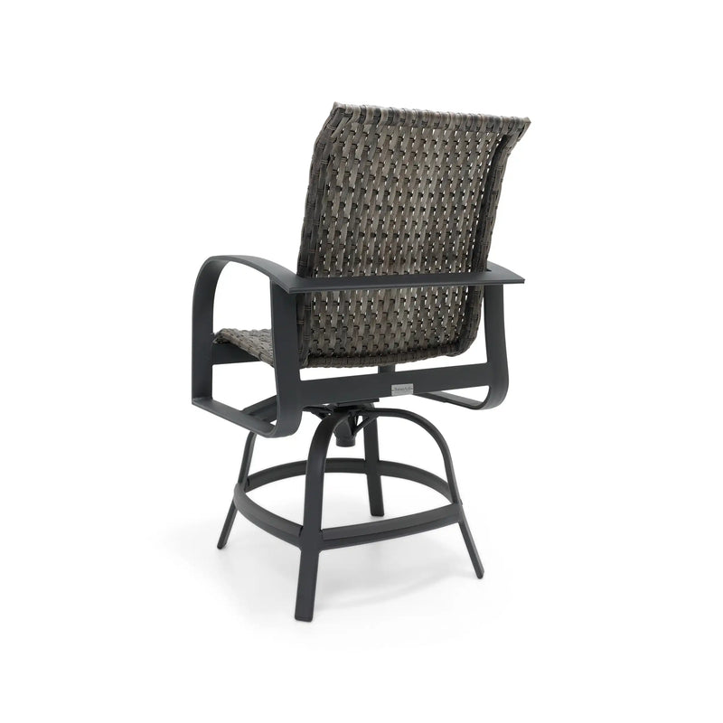 Wakefield Woven Swivel Counter Height Stool - The Great Escape