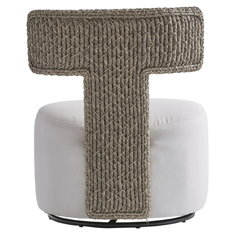 Cabo Woven Outdoor Swivel Chair - The Great Escape