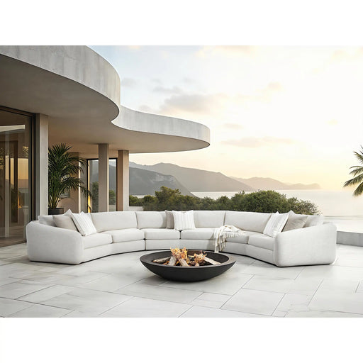 Del Sol 3 Piece Curved Sectional Group - The Great Escape