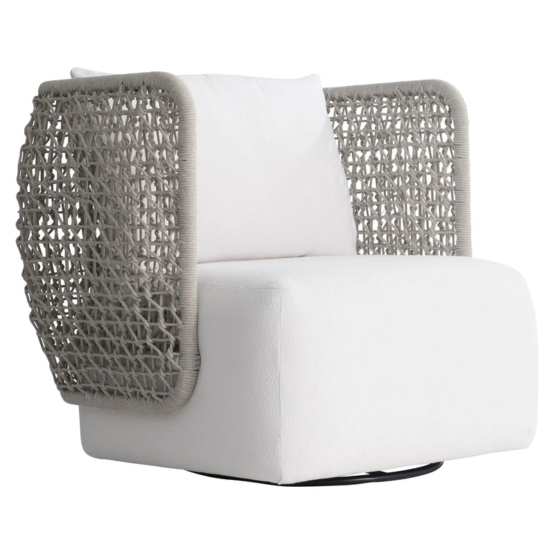 Lomani Woven Outdoor Swivel Chair - The Great Escape