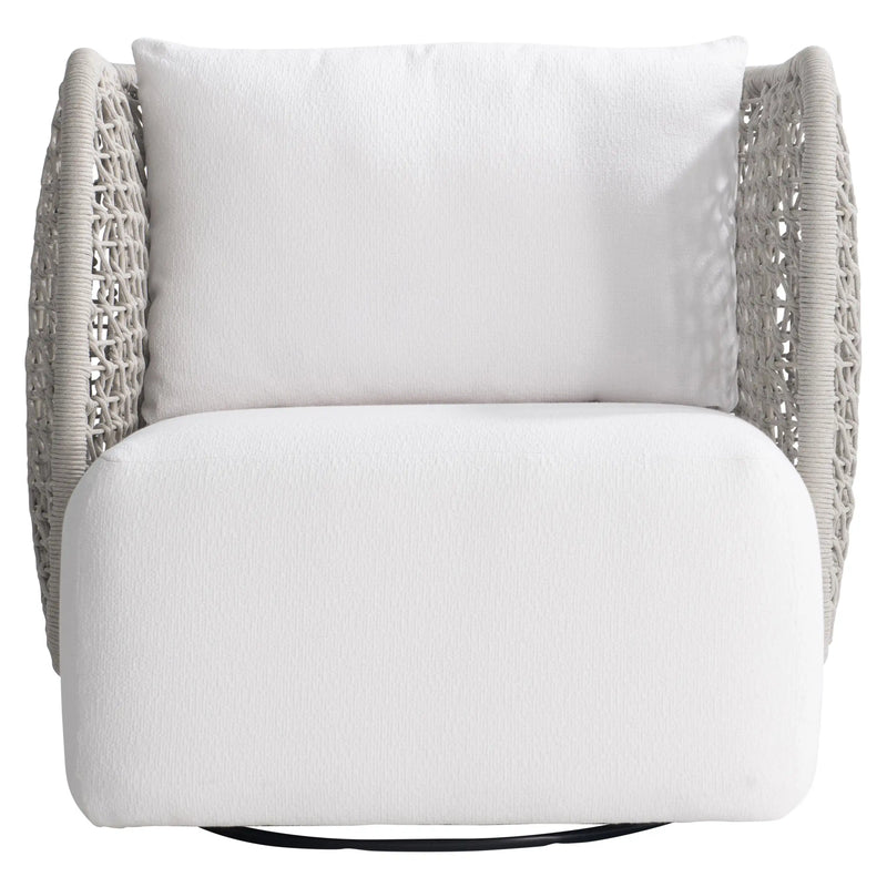 Lomani Woven Outdoor Swivel Chair - The Great Escape