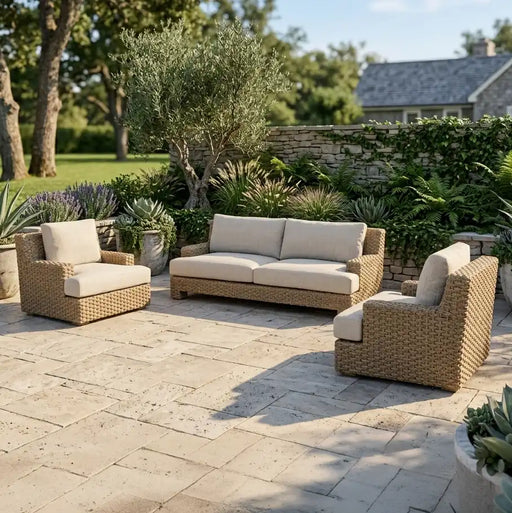 Trieste 3 Piece Woven Sofa Group - The Great Escape