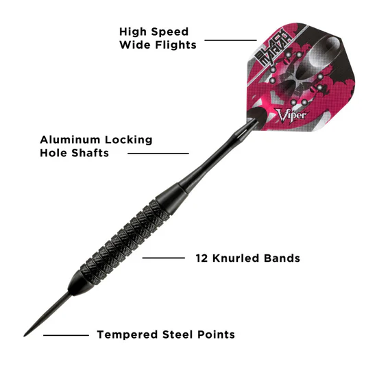 Viper Black Mariah Steel Darts 22G