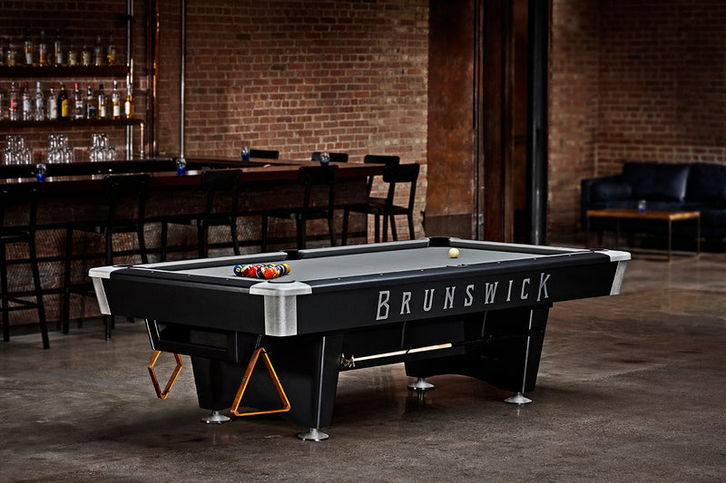 9' Brunswick Black Wolf Pro Pool Table - Gully - The Great Escape
