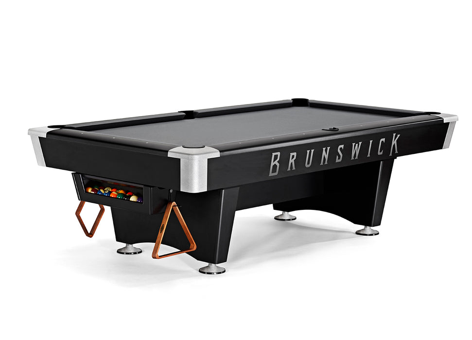 8' Brunswick Black Wolf Pro Pool Table - Gully