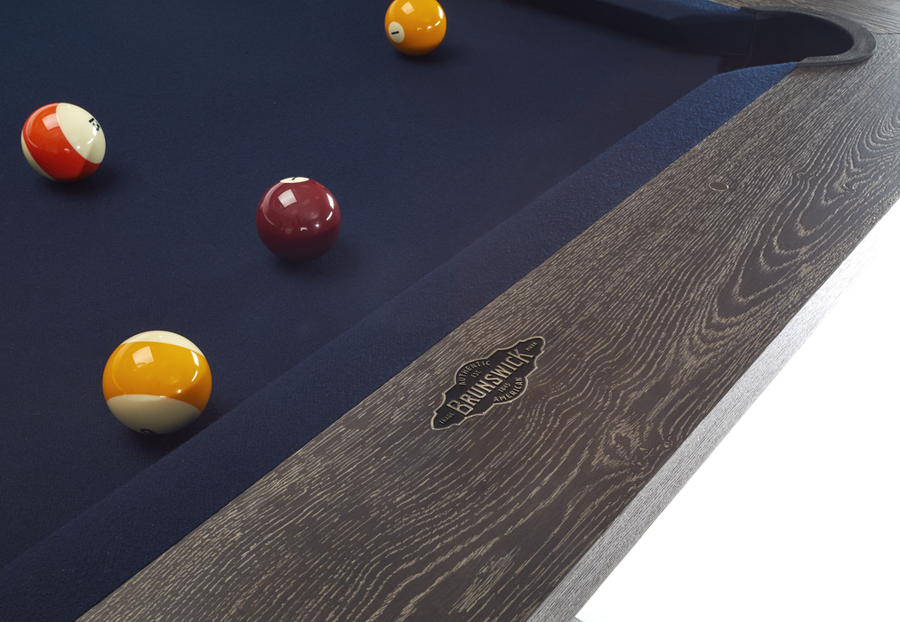 8' Brunswick Brescia Pool Table Dark Charcoal - The Great Escape