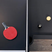 Brunswick Contender Austin 8 Ft Table with Half Conversion Top with Paddles and Ball Detail The Great Escape