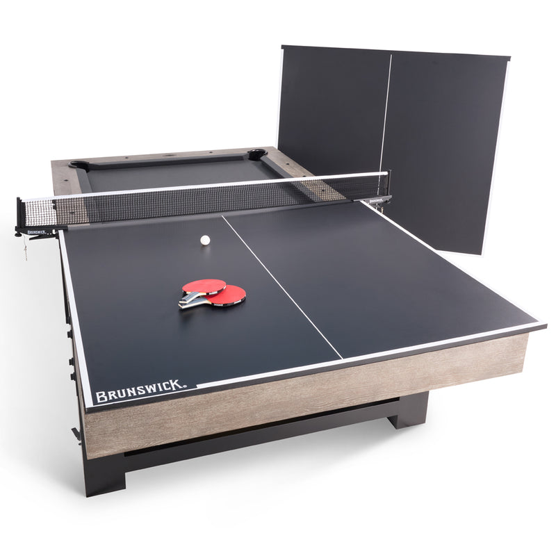 Brunswick Amarillo 8 Ft Table with Conversion Top Play Accessories and Storage Caddy Front Bundle The Great Escape