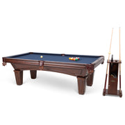 Brunswick Contender Glenwood 8 Ft Table with Cue Rack Detail Bundle The Great Escape