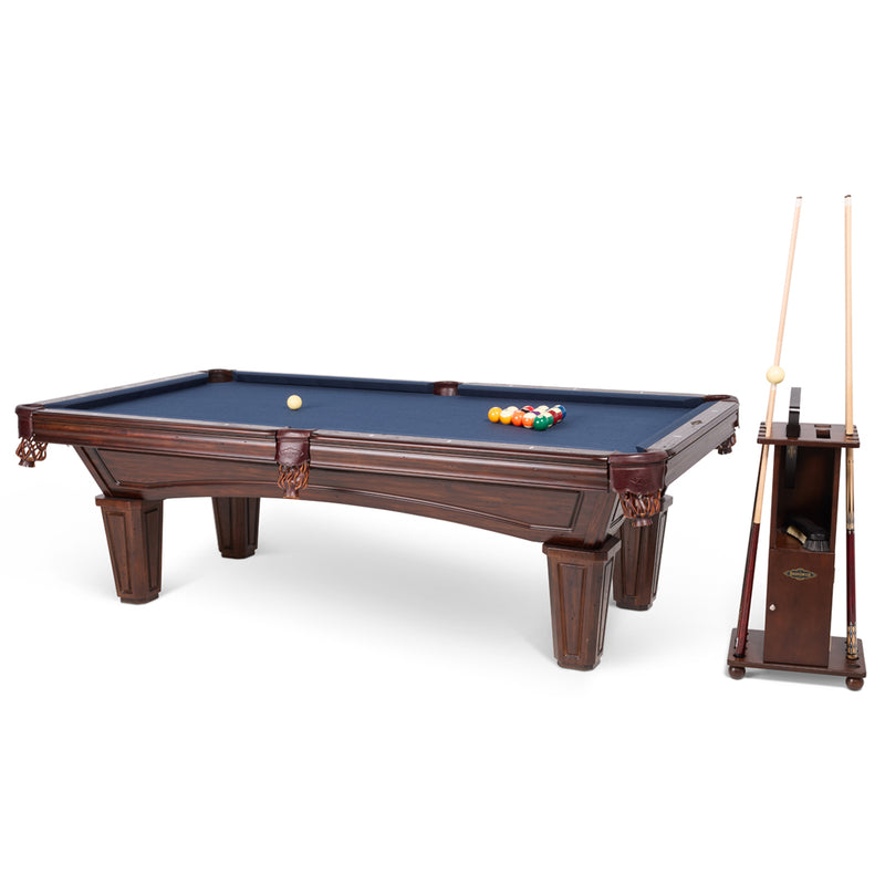Brunswick Contender Glenwood 8 Ft Table with Cue Rack Detail Bundle The Great Escape