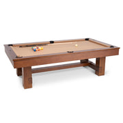 Brunswick Contender Arlington 8 Ft Table with Cues and Balls Top Angle The Great Escape