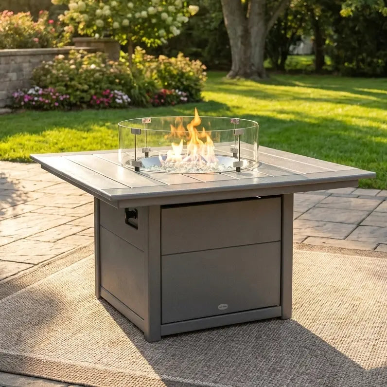 Square 42" Fire Pit Table - The Great Escape