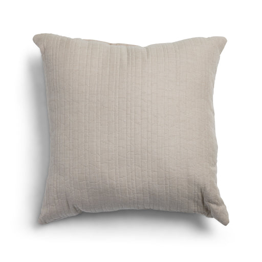 Picture of Milla Flax Beige Quilted Throw Pillow