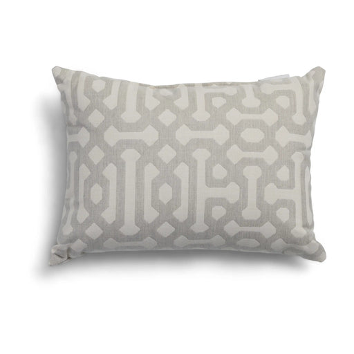 St Albans Fretwork Pewter Skinny Lumbar Pillow - The Great Escape