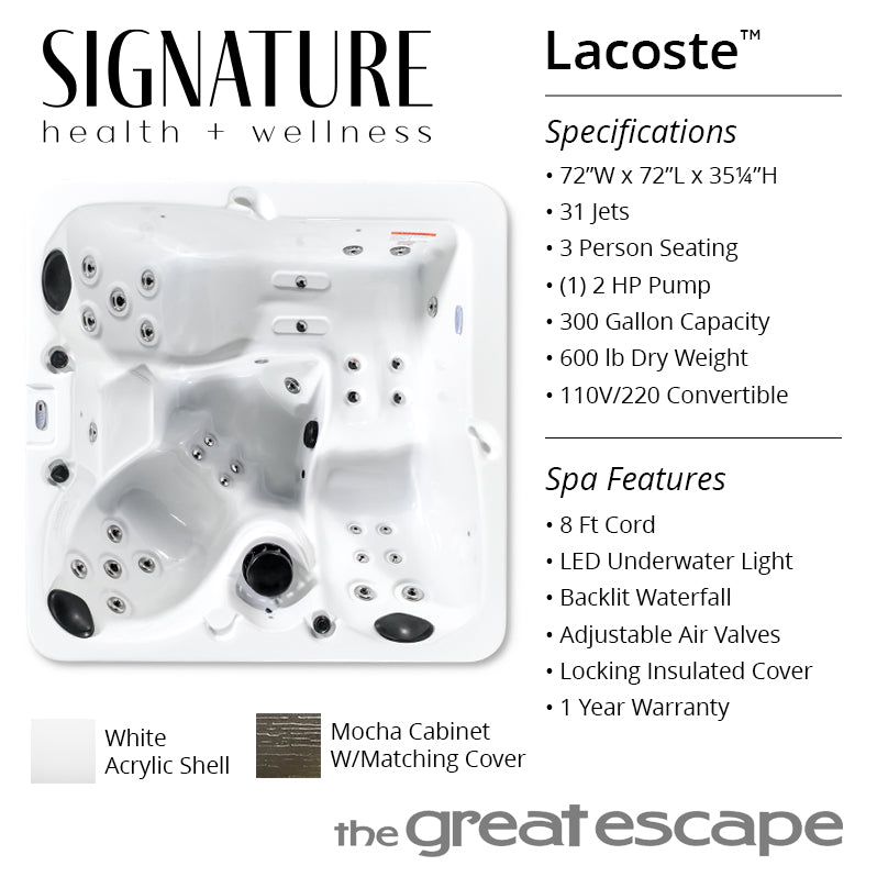 Close Out Signature Lacoste (Limited Availability) - The Great Escape