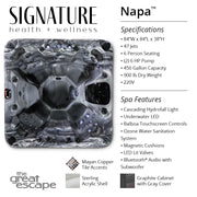 Catalina Napa Specs Tear Sheet - The Great Escape